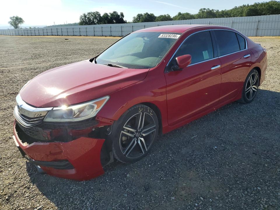 2017 Honda Accord VIN 1HGCR2F59HA202103 COPART salvage auction — FRONT END, Ca - Salvage Certificate, sold $4,450 on 2026-07-10 (photo 1)