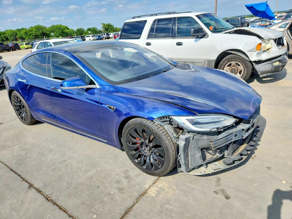 2016 Tesla Model s VIN 5YJSA1E17GF157985 COPART salvage auction — FRONT END, Tx - Salvage Vehicle Title, sold $3,600 on 2026-07-23 (photo 4)