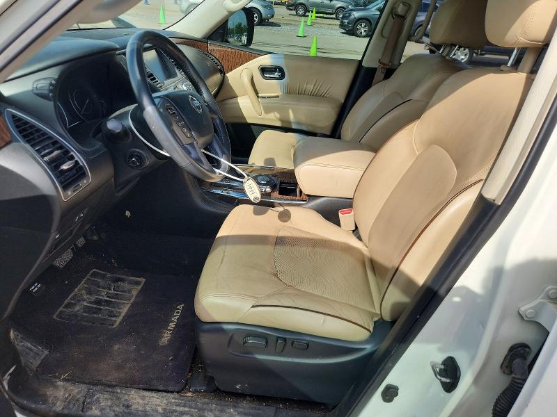 2017 Nissan Armada VIN JN8AY2NF2H9301080 COPART salvage auction — FRONT END, Ms - Cert Of Title-Salvaged, sold $2,400 on 2026-07-31 (photo 7)