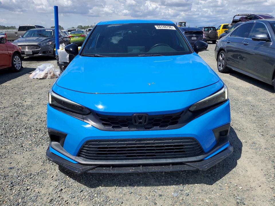 2023 Honda Civic VIN 19XFL2H8XPE014562 COPART salvage auction — REAR END, Ca - Salvage Certificate, sold $8,500 on 2026-07-02 (photo 5)