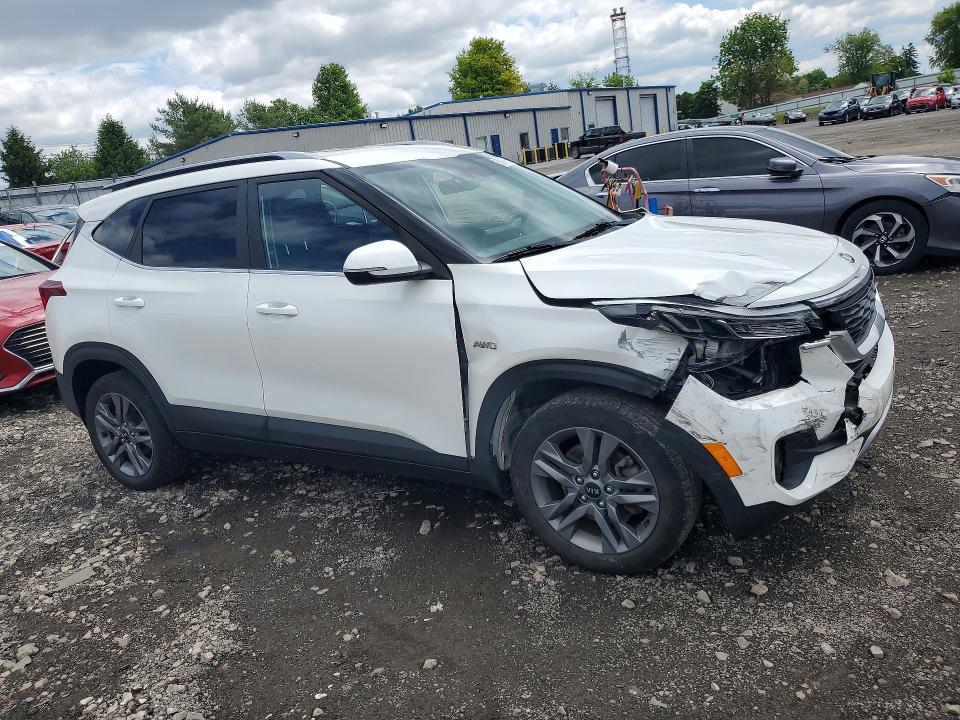2021 Kia Seltos VIN KNDEUCAA0M7187515 COPART salvage auction — FRONT END, Md - Cert Of Salvage > 75% Damage, sold $4,850 on 2026-07-06 (photo 4)