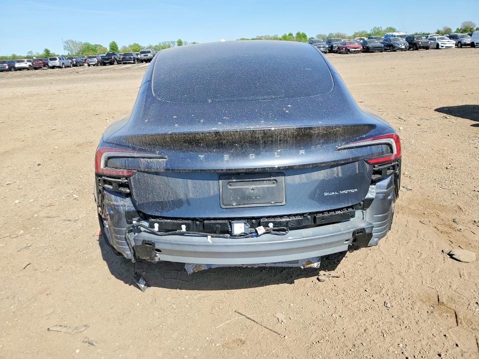 2025 Tesla Model 3 VIN 5YJ3E1EB7SF940492 COPART salvage auction — REAR END, IL - SALVAGE CERTIFICATE, sold $13,900 on 2026-07-28 (photo 6)