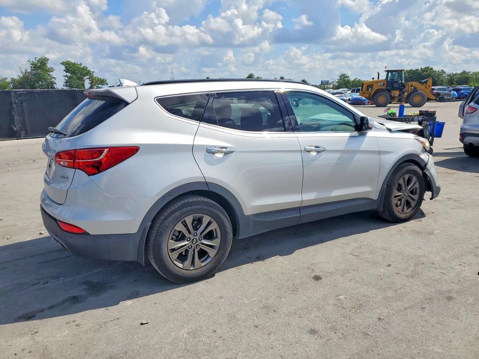 2014 Hyundai Santa fe VIN 5XYZU3LB4EG180563 COPART salvage auction — FRONT END, SC - CERT OF TITLE-SALVAGE, sold $450 on 2026-07-02 (photo 3)