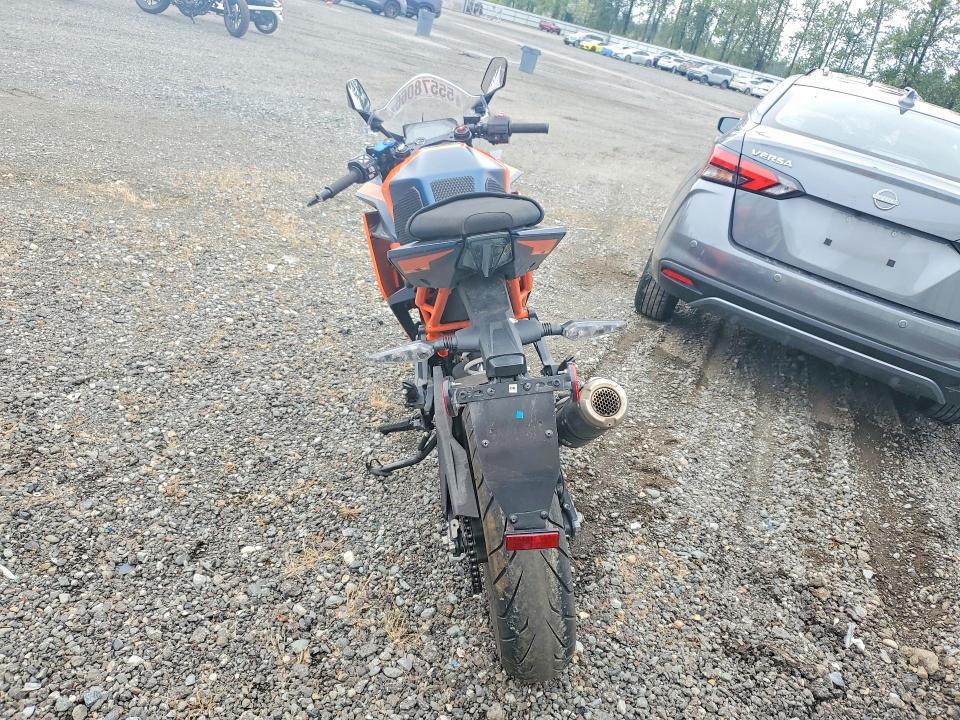 2022 Ktm 390 VIN MD2JYJ407NC219115 COPART salvage auction — VANDALISM, Wa - Bill Of Sale, sold $1,400 on 2026-07-09 (photo 4)