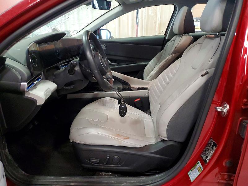 2024 Hyundai Elantra VIN KMHLP4DG5RU731161 COPART salvage auction — FRONT END, TX - SALVAGE VEHICLE TITLE, sold $4,350 on 2026-07-31 (photo 7)