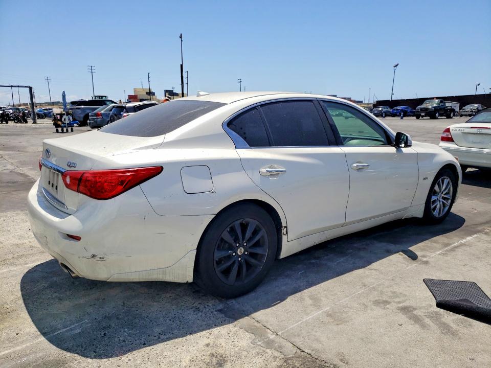 2016 Infiniti Q50 VIN JN1EV7AP0GM303412 COPART salvage auction — MECHANICAL, Ca - Dis/Dlr/Exp Only Clean Title, sold $2,450 on 2026-07-15 (photo 3)