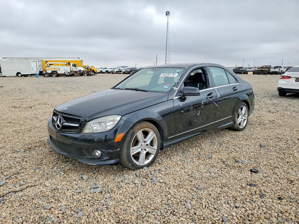 2010 Mercedes-benz C-klasse VIN WDDGF5EB9AR130365 COPART salvage auction — VANDALISM, Tx - Salvage Vehicle Title, sold $325 on 2026-08-04 (photo 1)