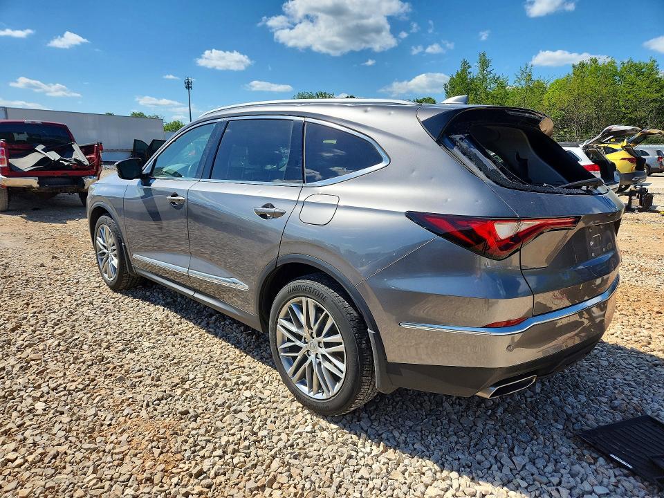 2024 Acura Mdx VIN 5J8YE1H88RL012642 COPART salvage auction — HAIL, Mo - Salvage Certificate Of Title, sold $22,400 on 2026-07-27 (photo 2)