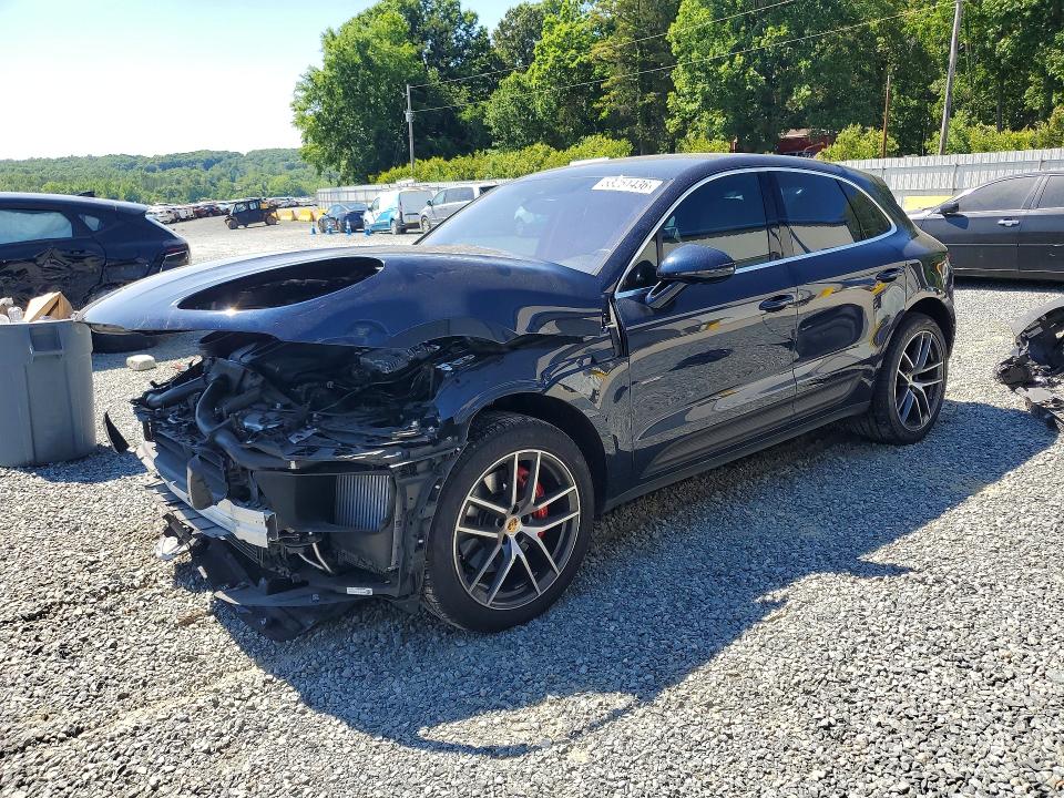 2022 Porsche Macan VIN WP1AG2A5XNLB22164 COPART salvage auction — FRONT END, Nc - Salvage Certificate Of Title, sold $18,200 on 2026-07-02 (photo 1)