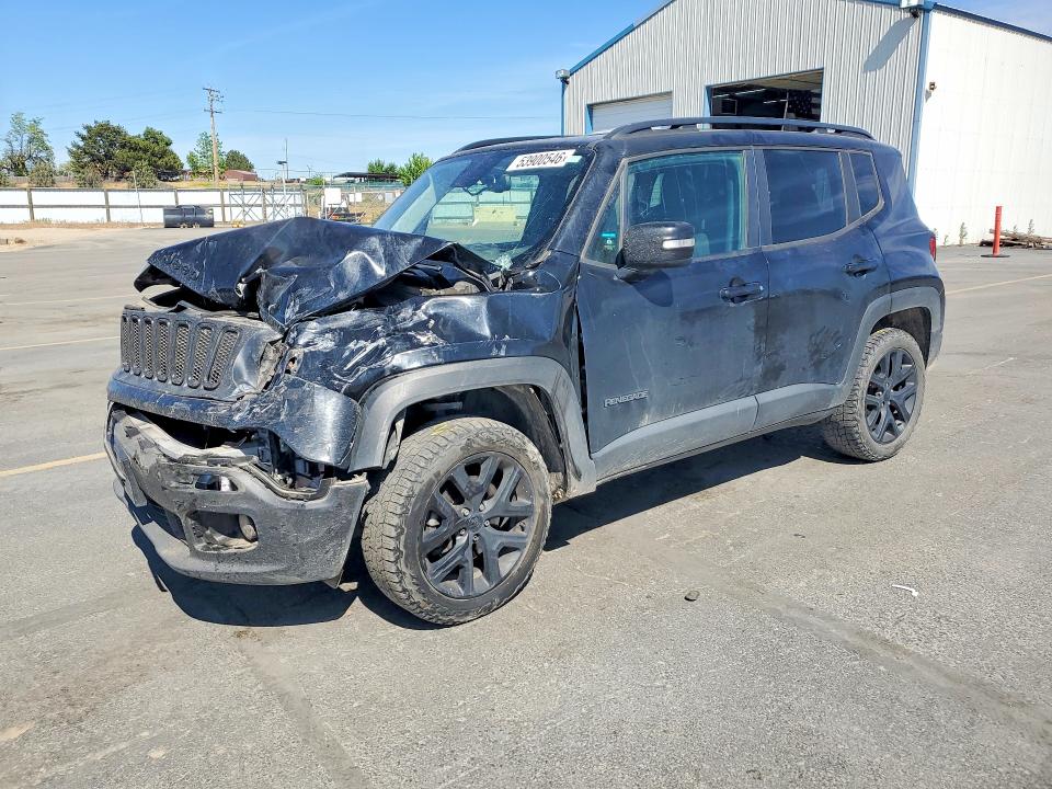 2018 Jeep Renegade VIN ZACCJBBB6JPH70736 COPART salvage auction — FRONT END, ID - SALVAGE CERTIFICATE OF TITLE, sold $225 on 2026-07-30 (photo 1)