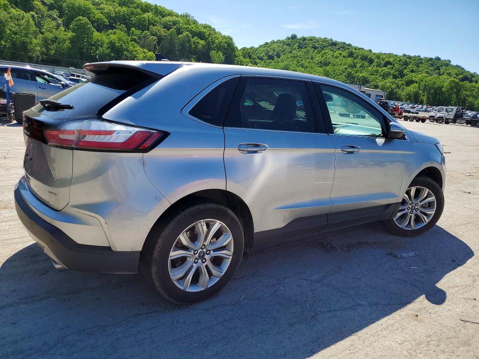 2022 Ford Edge VIN 2FMPK4K96NBA34120 COPART salvage auction — MECHANICAL, Pa - Certificate Of Salvage, sold $4,350 on 2026-07-02 (photo 3)