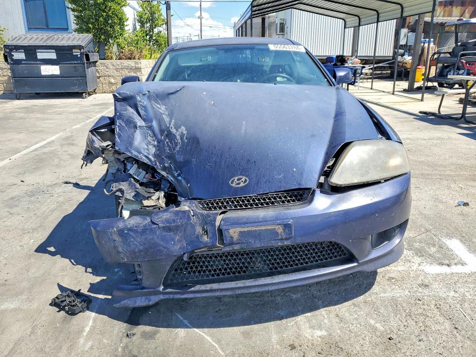 2005 Hyundai Tiburon VIN KMHHM65D95U157351 COPART salvage auction — FRONT END, CA - SALVAGE CERTIFICATE, sold $175 on 2026-07-24 (photo 5)