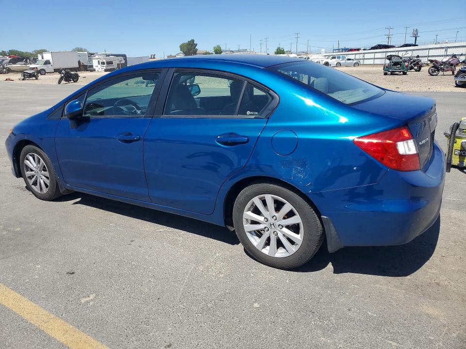 2012 Honda Civic VIN 2HGFB2F96CH549077 COPART salvage auction — FRONT END, Id - Salvage Certificate Of Title, sold $1,650 on 2026-07-02 (photo 2)