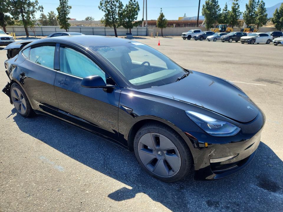 2022 Tesla Model 3 VIN 5YJ3E1EA8NF231419 COPART salvage auction — REAR END, Ca - Salvage Certificate, sold $5,600 on 2026-07-02 (photo 4)