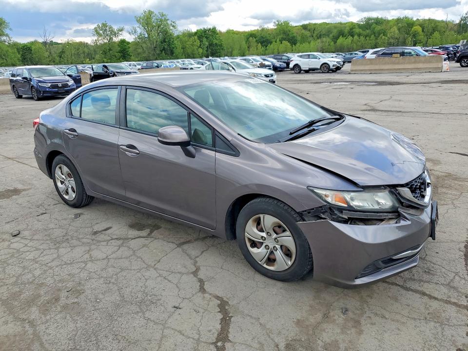2013 Honda Civic VIN 19XFB2F52DE221762 COPART salvage auction — FRONT END, Nj - Certificate Of Title, sold $1,000 on 2026-07-02 (photo 4)