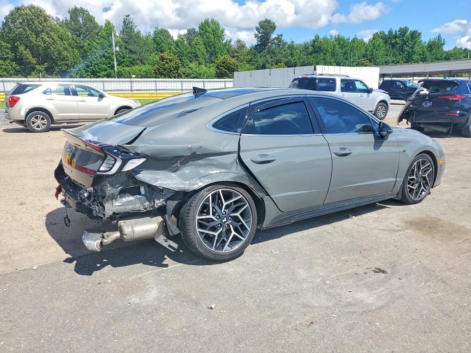 2021 Hyundai Sonata VIN 5NPEK4JC3MH105866 COPART salvage auction — REAR END, TN - SALVAGE CERTIFICATE (P), sold $175 on 2026-07-28 (photo 3)