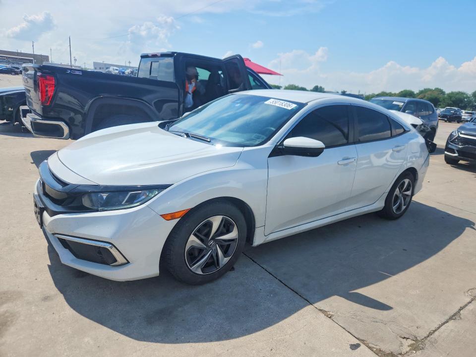 2021 Honda Civic VIN 2HGFC2F61MH546902 COPART salvage auction — REAR END, Tx - Salvage Vehicle Title, sold $3,850 on 2026-07-23 (photo 1)