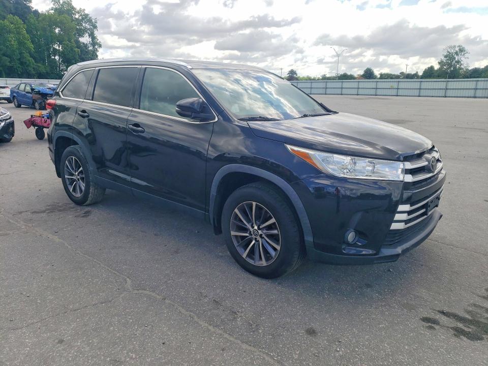 2019 Toyota Highlander VIN 5TDJZRFH5KS593205 COPART salvage auction — SIDE, Nc - Salvage Certificate Of Title, sold $10,500 on 2026-07-16 (photo 4)