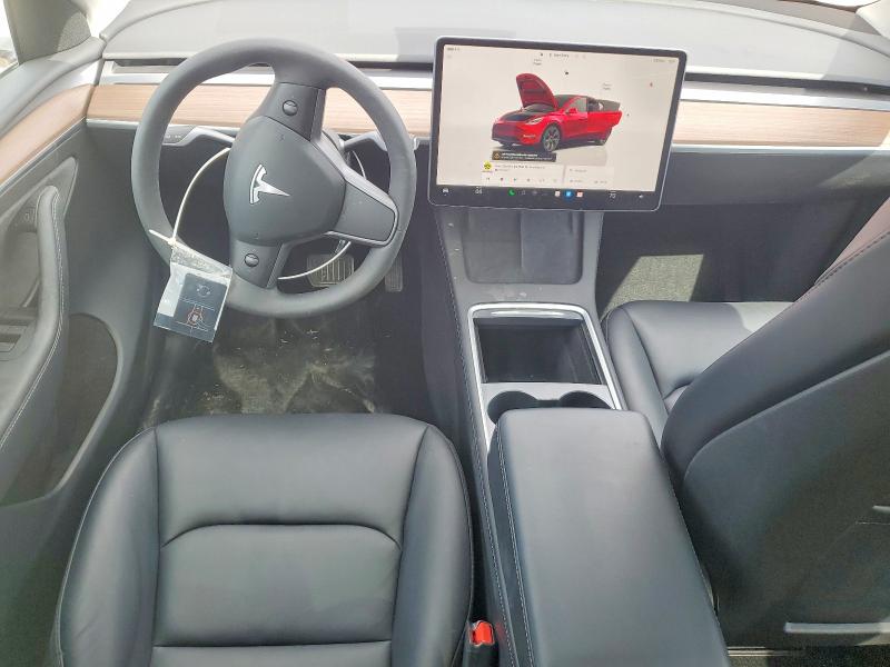 2024 Tesla Model y VIN 7SAYGDED0RF133442 COPART salvage auction — FRONT END, Mo - Salvage Certificate Of Title, sold $9,300 on 2026-07-09 (photo 8)