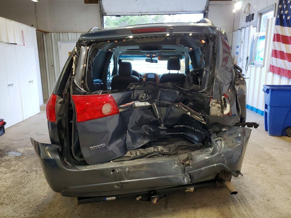 2009 Toyota Sienna VIN 5TDZK22C89S258474 COPART salvage auction — REAR END, Me - Cert Of Title-Salvage Collisio, sold $425 on 2026-07-02 (photo 6)