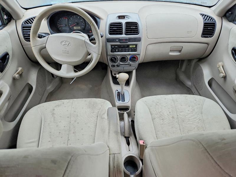2005 Hyundai Accent VIN KMHCG45C35U585400 COPART salvage auction — ROLLOVER, Or - Salvage Title Certificate, sold $150 on 2026-07-27 (photo 8)