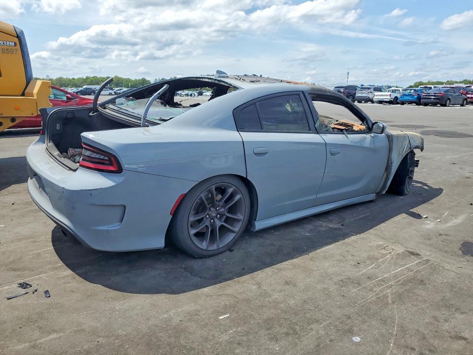 2022 Dodge Charger VIN 2C3CDXGJ0NH190088 COPART salvage auction — BURN, Fl - Cert Of Destruct-No Vin Plate, sold $15 on 2026-07-29 (photo 3)