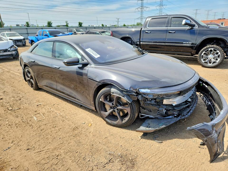 2024 Lucid VIN 50EA1TEA6RA006845 COPART salvage auction — FRONT END, Il - Salvage Certificate, sold $11,500 on 2026-09-01 (photo 4)