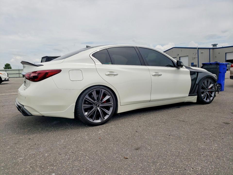 2018 Infiniti Q50 VIN JN1FV7APXJM460277 COPART salvage auction — FRONT END, Nc - Salvage Certificate Of Title, sold $4,300 on 2026-07-23 (photo 3)