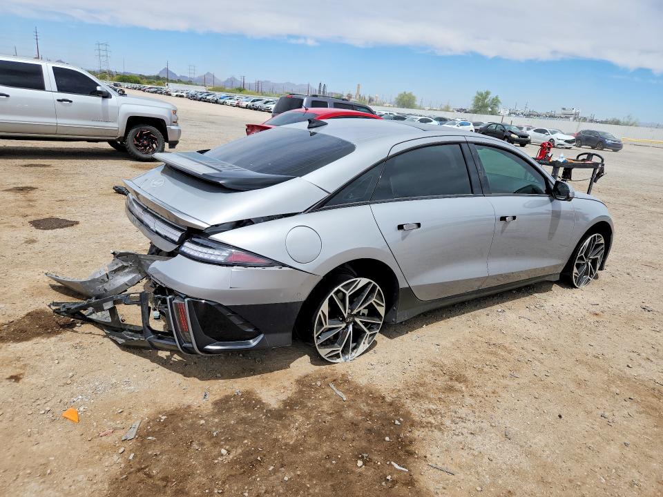 2023 Hyundai Ioniq 6 VIN KMHM54AAXPA022251 COPART salvage auction — REAR END, Id - Salvage Certificate Of Title, sold $175 on 2026-07-24 (photo 3)