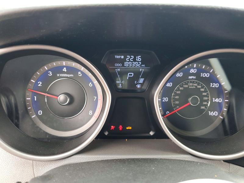 2013 Hyundai Elantra VIN KMHDH4AE6DU827118 COPART salvage auction — FRONT END, Ca - Salvage Certificate, sold $1,350 on 2026-07-10 (photo 9)