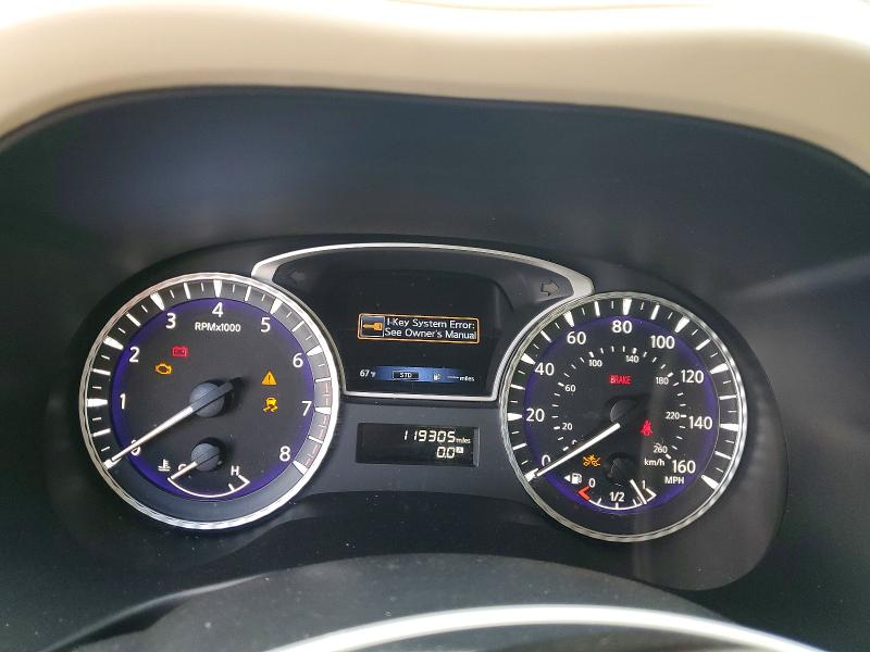 2019 Infiniti Qx60 VIN 5N1DL0MMXKC548686 COPART salvage auction — FRONT END, Pa - Certificate Of Salvage, sold $2,100 on 2026-07-27 (photo 9)