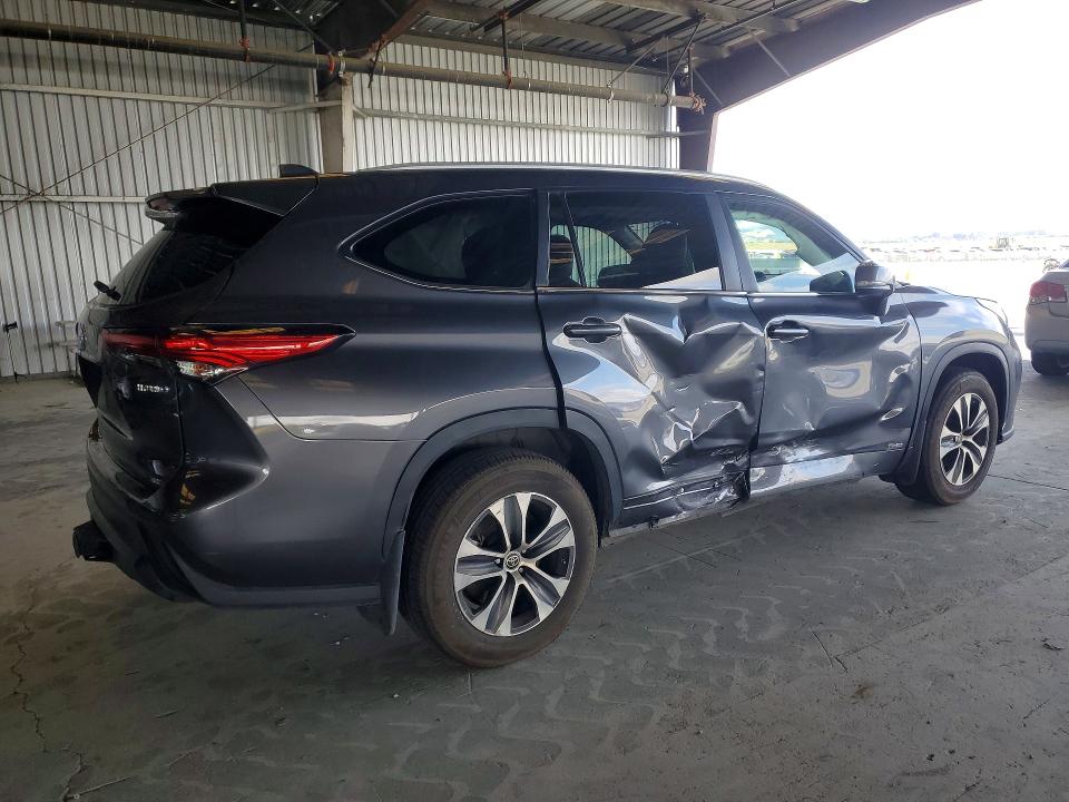 2023 Toyota Highlander hybrid VIN 5TDKBRCH2PS118048 COPART salvage auction — SIDE, Ca - Salvage Certificate, sold $13,800 on 2026-07-20 (photo 3)