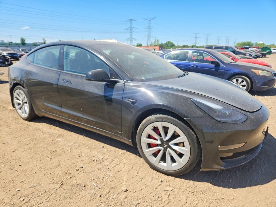 2023 Tesla Model 3 VIN 5YJ3E1EB2PF673544 COPART salvage auction — HAIL, Il - Salvage Certificate, sold $11,700 on 2026-07-14 (photo 4)