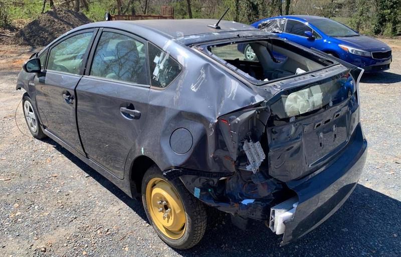 2010 Toyota Prius VIN JTDKN3DU7A1004986 COPART salvage auction — REAR END, La - Cert Of Title-Salvage (P), sold $450 on 2026-07-24 (photo 3)
