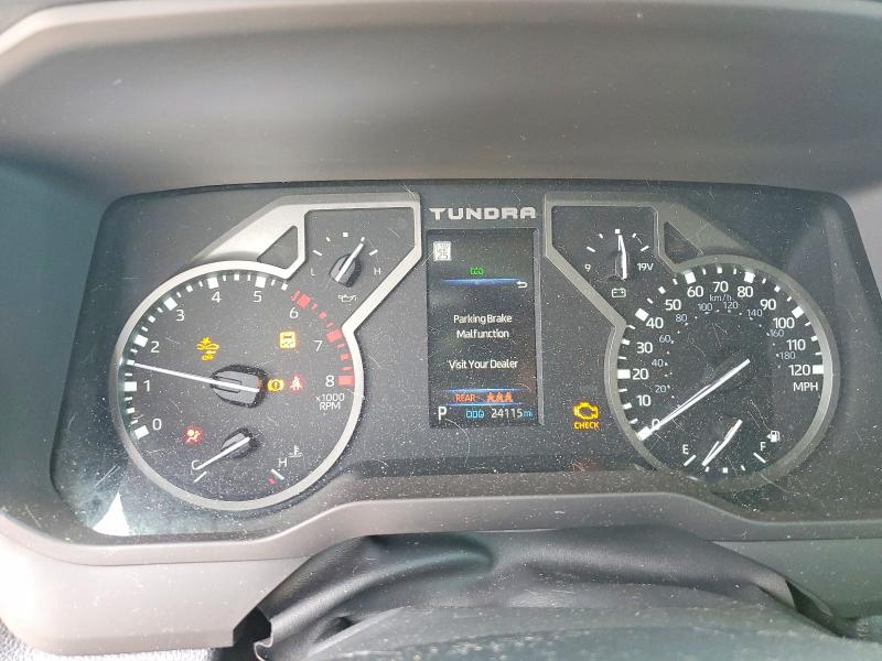 2023 Toyota Tundra VIN 5TFLA5DA8PX075329 COPART salvage auction — FRONT END, Tx - Salvage Vehicle Title, sold $12,000 on 2026-07-24 (photo 9)