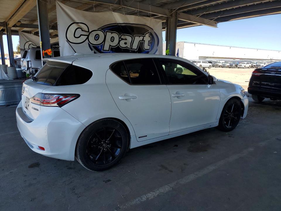 2013 Lexus Ct 200 VIN JTHKD5BH8D2157958 COPART salvage auction — VANDALISM, Ca - Salvage Certificate, sold $40 on 2026-07-21 (photo 3)