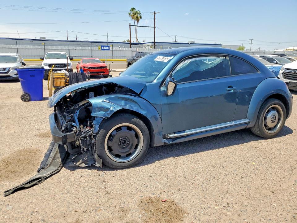 2018 Volkswagen Beetle VIN 3VWFD7AT3JM707010 COPART salvage auction — FRONT END, In - Certificate Of Title, sold $250 on 2026-07-09 (photo 1)