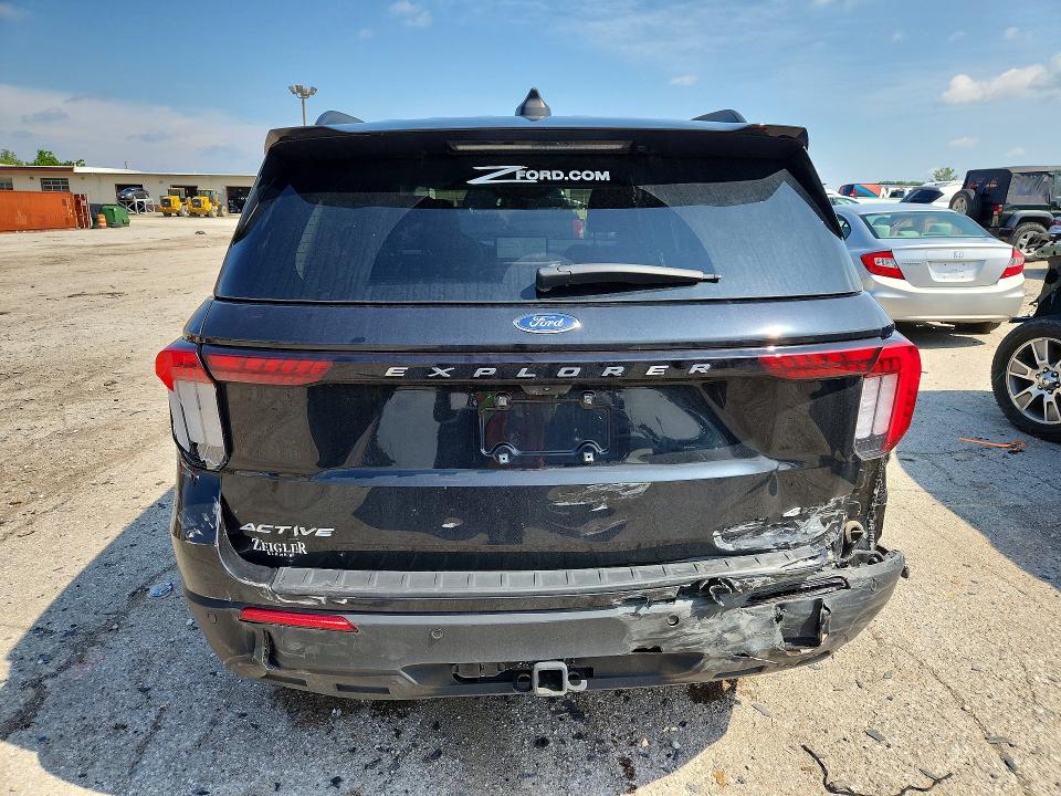 2025 Ford Explorer VIN 1FMUK8DH9SGB22226 COPART salvage auction — REAR END, In - Cert Of Title-Salvage Title, sold $12,900 on 2026-07-28 (photo 6)