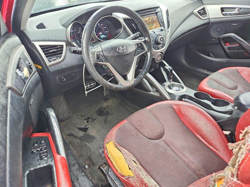 2012 Hyundai Veloster VIN KMHTC6AD0CU061270 COPART salvage auction — REAR END, Tx - Salvage Vehicle Title, sold $600 on 2026-07-30 (photo 8)