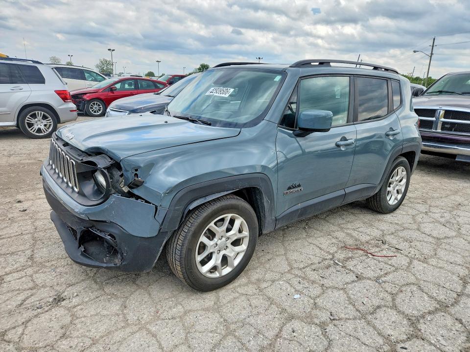 2018 Jeep Renegade VIN ZACCJABB8JPH47355 COPART salvage auction — FRONT END, In - Cert Of Title-Salvage Title, sold $1,450 on 2026-07-28 (photo 1)