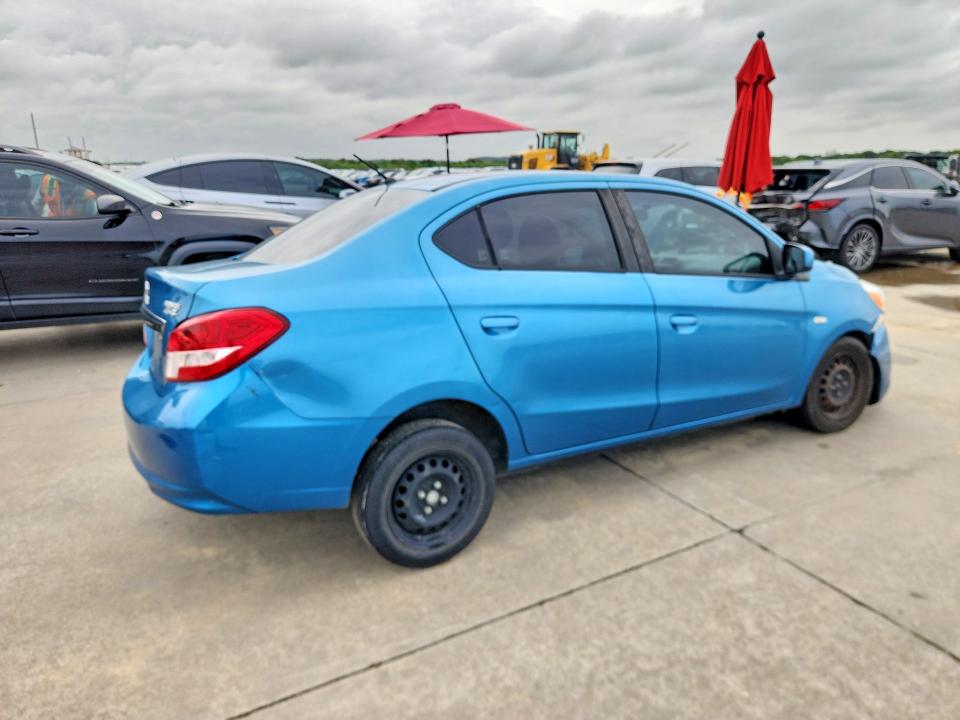 2018 Mitsubishi Mirage VIN ML32F3FJ6JHF06675 COPART salvage auction — FRONT END, TX - SALVAGE VEHICLE TITLE, sold $175 on 2026-07-30 (photo 3)
