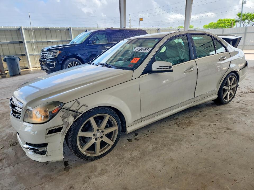 2014 Mercedes-benz VIN WDDGF4HBXEA964249 COPART salvage auction — REAR END, FL - CERT OF TITLE SLVG REBUILDABLE, sold $450 on 2026-08-17 (photo 1)