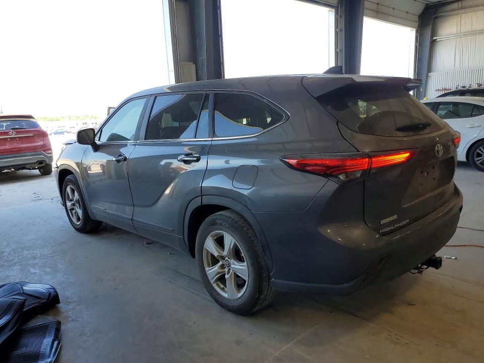 2023 Toyota Highlander VIN 5TDKDRAH8PS020834 COPART salvage auction — FRONT END, Ne - Cert Of Title-Salvage, sold $10,800 on 2026-07-08 (photo 2)