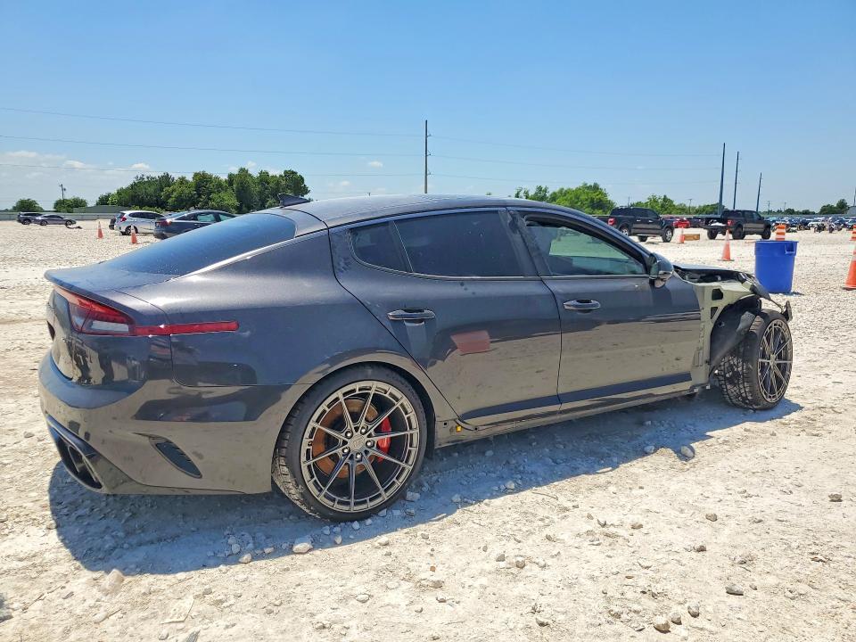 2022 Kia Stinger VIN KNAE55LC5N6109310 COPART salvage auction — FRONT END, Tx - Salvage Vehicle Title, sold $8,600 on 2026-07-02 (photo 3)