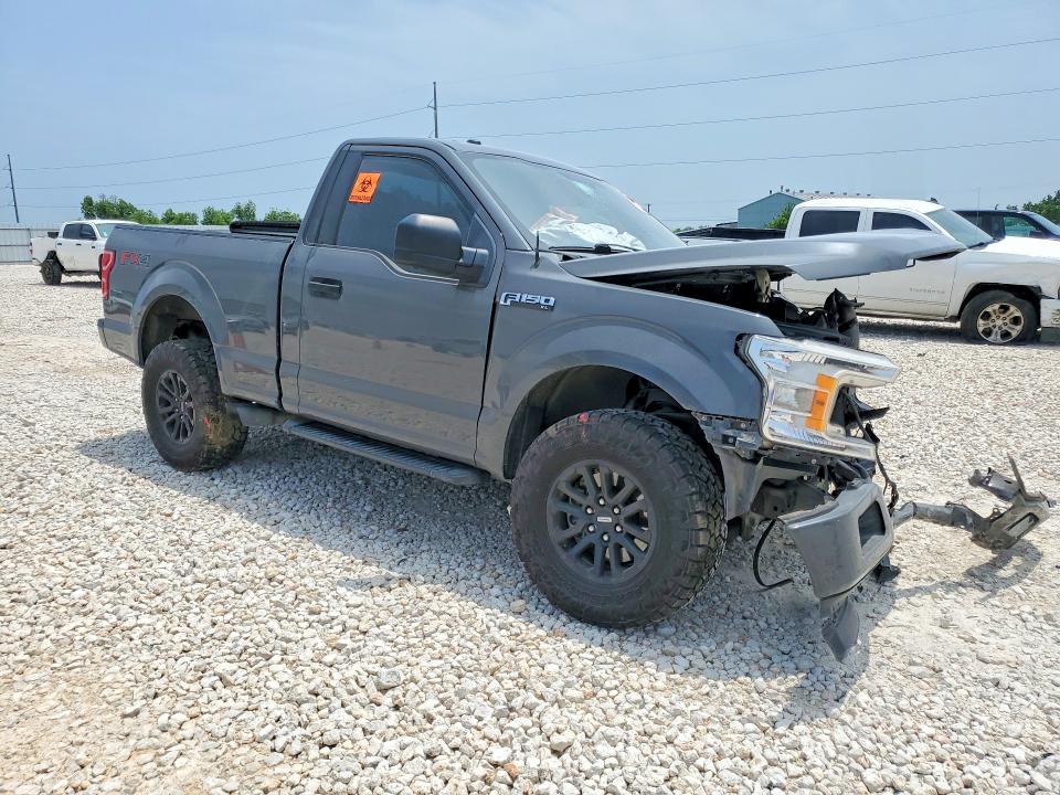 2018 Ford F-150 VIN 1FTMF1E54JFE25763 COPART salvage auction — FRONT END, TX - SALVAGE VEHICLE TITLE, sold $5,300 on 2026-07-02 (photo 4)