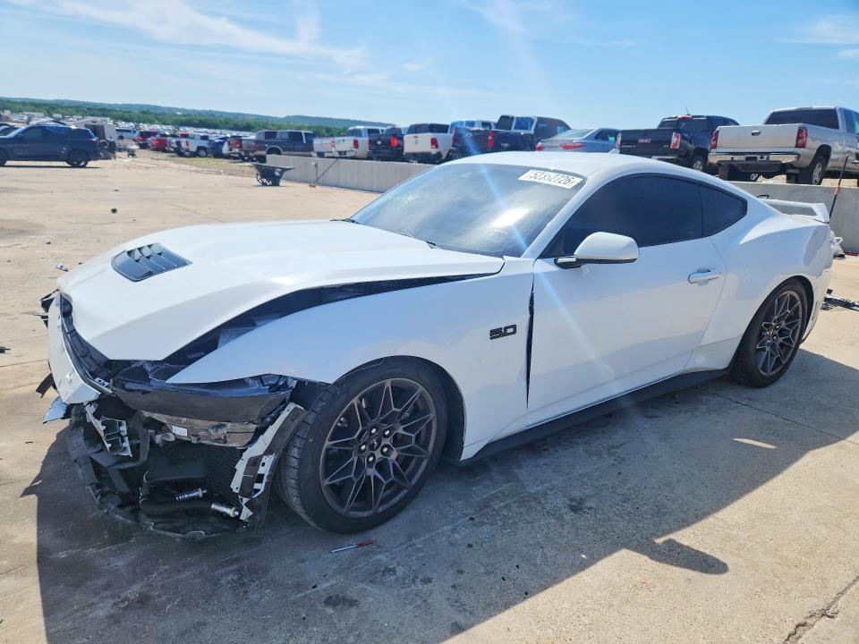 2024 Ford VIN 1FA6P8CF1R5401017 COPART salvage auction — FRONT END, TX - SALVAGE VEHICLE TITLE (P), sold $21,400 on 2026-07-02 (photo 1)