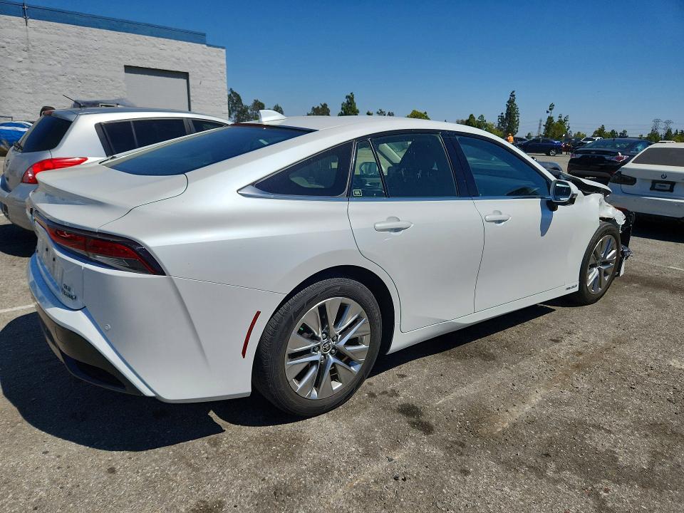2023 Toyota Mirai VIN JTDAAAAA0PA010417 COPART salvage auction — FRONT END, Ca - Dis/Dlr/Exp Only Clean Title, sold $2,200 on 2026-07-21 (photo 3)