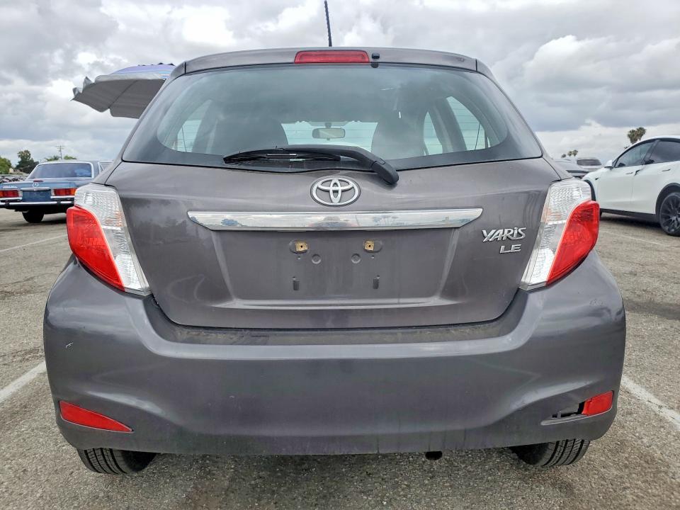 2014 Toyota Yaris VIN VNKKTUD32EA009822 COPART salvage auction — FRONT END, Ca - Salvage Certificate, sold $1,250 on 2026-07-02 (photo 6)