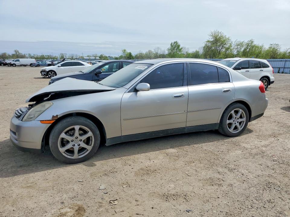 2004 Infiniti G35 VIN JNKCV51F54M700463 COPART salvage auction — FRONT END, On - Permit Irrepairable, sold $400 on 2026-07-09 (photo 1)