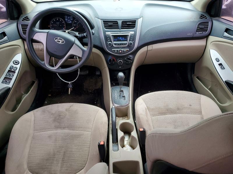 2017 Hyundai Accent VIN KMHCT4AE0HU233608 COPART salvage auction — FRONT END, Il - Salvage Certificate, sold $875 on 2026-07-28 (photo 8)